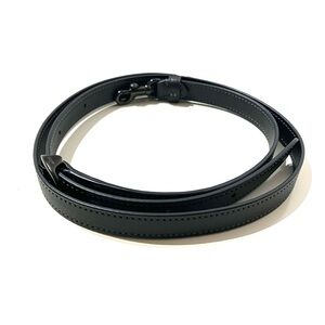 Coach Adjustable Black Leather Crossbody Strap